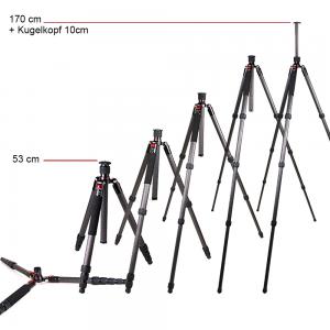 Größen FC324 Carbon Stativ