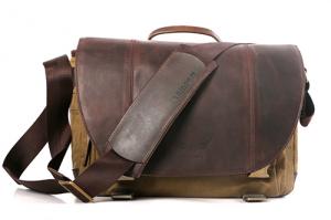 Angus Leder Fototasche braun