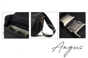 Angus Leder Fototasche schwarz